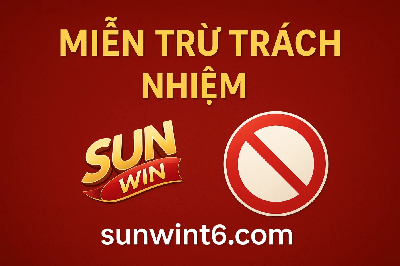 Miễn trừ trách nhiệm Sunwin – Quy định dành cho người chơi